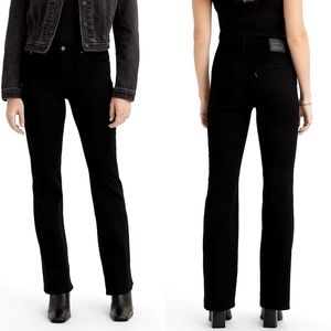 Levi's 725 High Rise Bootcut Soft Black size 25